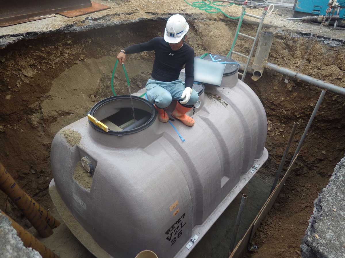 浄化槽入替工事