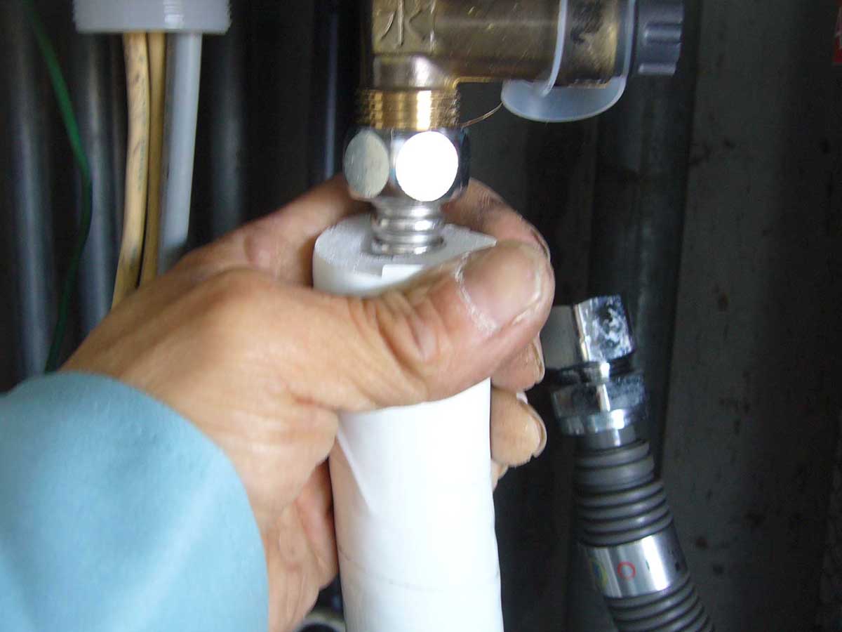 給水ポンプ水圧テスト