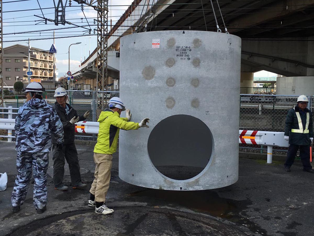 大口径水道管設置工事